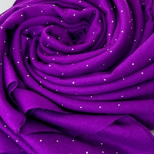 Esarfa Cashmere Sparkle, pentru femei, in cutie cadou, Mov - Img 3