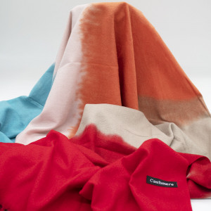 Esarfa Square Rainbow tip sal, din material gros cu casmir, in cutie cadou, 182x72 cm - Img 4