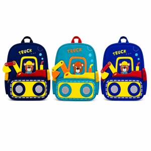 Ghiozdan copii pentru gradinita cu model Baby Truck, 35×27 cm