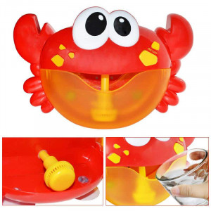 Jucarie de baie Bubble Crab cu difuzor de spuma si muzica
