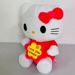 Jucarie de plus, Hello Kitty, Corai, 30 cm - Img 2