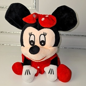 Jucarie de plus Minnie pentru copii, inaltime 35cm, rosu - Img 3