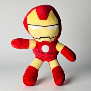 Jucarie de plus supererou Iron Man pentru copii, inaltime 27 cm - Img 4