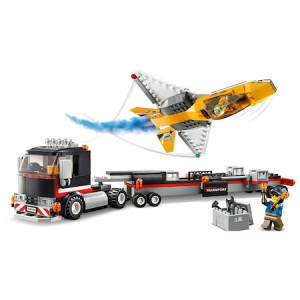 LEGO City Great Vehicles - Transportor de avion cu reactie pentru spectacol aviatic 60289