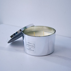 Lumanare parfumata Aromatherapy, silver
