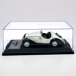 Macheta auto masina vintage Wanderer W25K Roadster 1936, model colectie scara 1:32, crem - Img 2