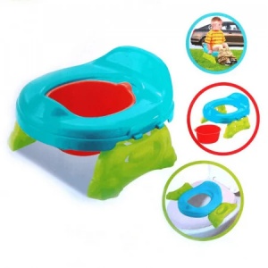 Olita portabila Travel Potty pentru copii, pliabila, pentru acasa si calatorii, 3 ani+, max. 35 kg - Img 2