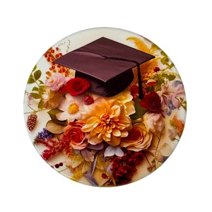 Pachet absolvire pentru profesori 2026 Teach, cu cana ceramica, magnet floral, pix touchscreen "Cel mai bun profesor" si topper bufnita, in punga festiva - Img 2
