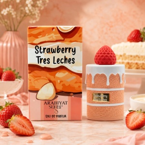 Parfum arabesc, Apa de parfum Arabiyat Sugar Strawberry Tres Leches, Femei, 100 ml - Img 2