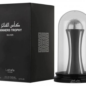Parfum arabesc, Apa de Parfum Winners Trophy Silver, Lattafa, Unisex, 100 ml - Img 2