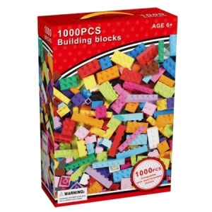 Set 1000 piese de construit colorate pentru copii 6+ ani, joc educativ creativ