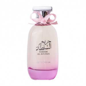 Set cadou fete, Ursulet floral din spuma roz cu inima alba, Parfum Al Sultan, Hareem, Femei 100ml si Bratara cu pietre semipretioase