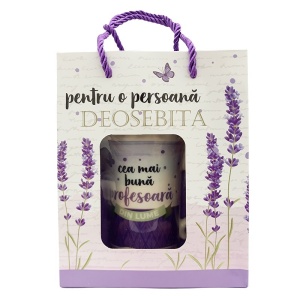Set cana ceramica si lingurita, cu mesaj " Cea mai buna profesoara din lume " - Img 3