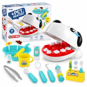 Set de joaca Doctor Dentist pentru copii, 17 piese, accesorii medicale, +3 ani