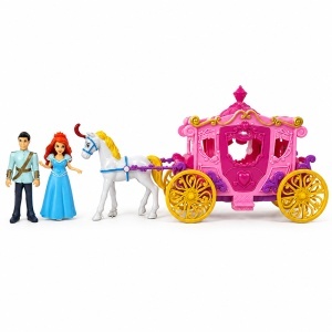 Set de joaca Fashion Carriage cu caleasca, cal, print si printesa, lumini si muzica, 3+ ani - Img 2