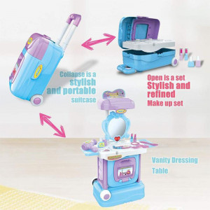Set Masa cu oglinda, accesorii si Troller, 2 in 13