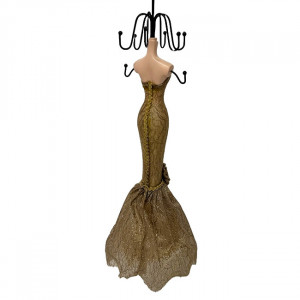 Suport bijuterii sub forma de silueta, Bej inchis, 39cm