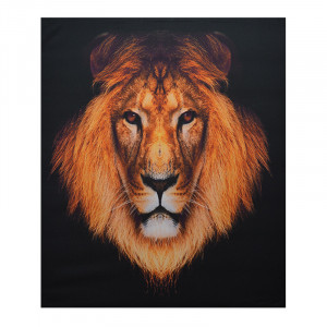 Tablou LED canvas Lion cu leduri lumini 85 x 64 cm - Img 1