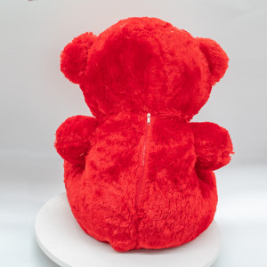 Ursulet de plus indragostit, Tobby, Inaltime 46 cm, Rosu/Negru1