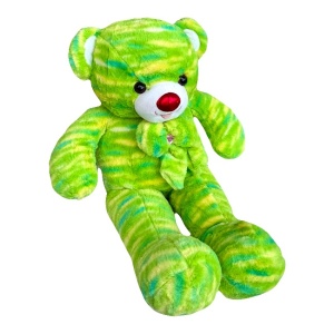Ursulet de plus Noble, cu papion, Inaltime 74 cm, Verde