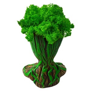 Vaza Decorativa Groot, din ceramica, cu licheni stabilizati, 22cm - Img 3
