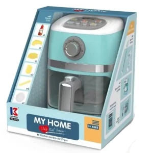 Air Fryer de jucarie copii cu accesorii, bucatarie interactiva 3+ ani