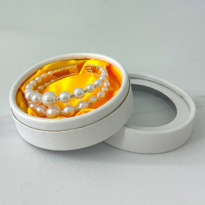 Bratara dama Gentle, reglabila, cu perle artizanale, Alb1