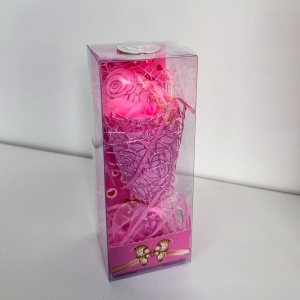 Buchet Siza, trandafir de sapun cu Led, Roz - Img 4