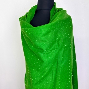 Esarfa Cashmere Sparkle, pentru femei, in cutie cadou, Verde smarald - Img 4