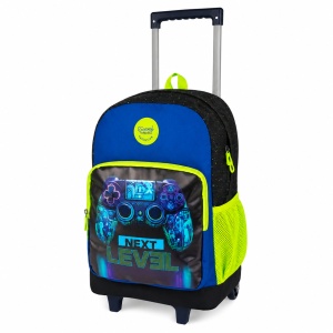 Ghiozdan troller gaming pentru baieti, 45 x 32 x 16,5 cm, albastru - Img 2