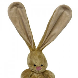 Iepuras de plus Easter Riko, cu urechi lungi, inaltime 25cm, Bej