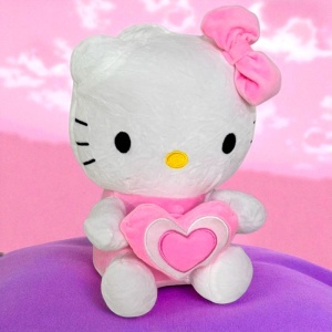 Jucarie de plus, Hello Kitty, Roz, 25 cm - Img 3