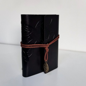 Jurnal Vintage pentru calatorii, in cutie, cu snur, Negru - Img 2