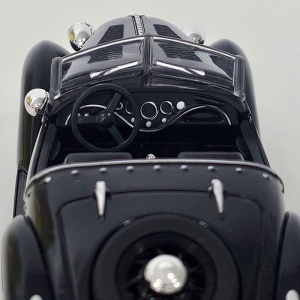 Macheta auto masina vintage Wanderer W23 Cabriolet 1937, model colectie scara 1:32, negru - Img 6