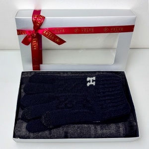 Pachet Winter pentru barbati, cu fular si manusi touchscreen, in cutie cu fereastra, Gri-Negru - Img 5