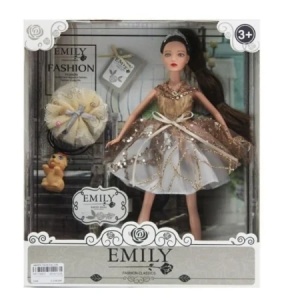 Papusa Emily Fashion cu rochie eleganta 28 cm, jucarie pentru fetite 3+ ani - Img 2