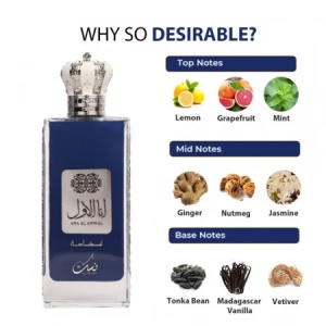 Parfum arabesc, Apa de Parfum Nusuk Ana Al Awwal Blue, Barbati, 100 ml - Img 3