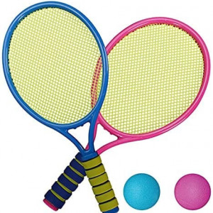 Set 2 rachete de tenis/badminton, cu minge si fluturas - Img 2