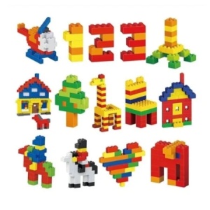 Set 500 piese de construit colorate pentru copii 6+ ani, joc educativ creativ - Img 2