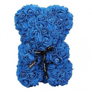 Set cadou fete, Ursulet floral din spuma 25 cm si Parfum Chic'n Glam 100 ml 