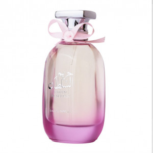 Set cadou fete, Ursulet floral din spuma roz cu inima alba, Parfum Al Sultan, Hareem, Femei 100ml si Bratara cu pietre semipretioase