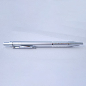 Set cadou pentru barbati, 3 piese, briceag multifunctional, pix si breloc metalic, Argintiu