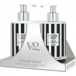 Set cadou Vivian Gray Lemon & Green Tea, Unisex, Sapun lichid, 250 ml + Crema de maini, 250 ml - Img 1