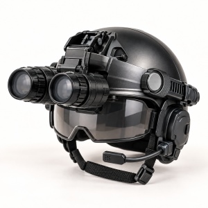 Set casca tactica pentru copii True SWAT, binoclu rabatabil, viziera, lanterna si microfon, negru, 3+ ani - Img 4