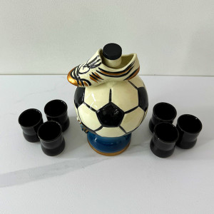 Set ceramica pentru bautura cu tematica ''Fotbal Fiesta'' - Img 2