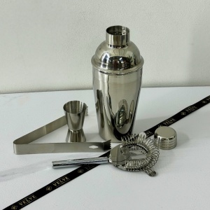 Set Mojito, cu 5 accesori pentru bauturi, Silver