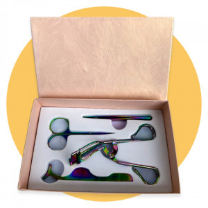 Set patru accesorii pentru stilizarea genelor si sprancenelor, Rainbow - Img 2