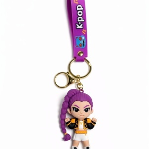 Set pentru copii Joy Box K-Pop Purple, breloc figurina Star, 3 trandafiri mov de sapun si Kinder Bueno - Img 7