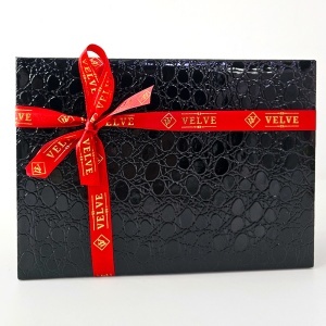 Set premium pentru barbati Regalo Reale, portofel și curea din piele, negru, in cutie eleganta - Img 4