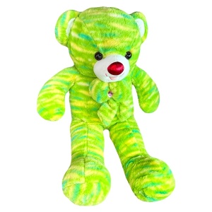 Ursulet de plus Noble, cu papion, Inaltime 74 cm, Verde